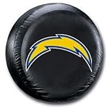 San Diego Chargers Black Tire Cover (Bolt Logo)