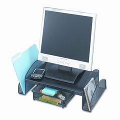 Safco Model Mesh Monitor Stand, Black Onyx (2159)