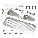 Kentrol Stainless Steel Hood Kit 1978-1995 Jeep CJ7, Wrangler YJ 30470