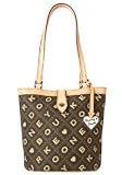 AUTHENTIC DOONEY & BOURKE CROSS WORD CHARM MEDIUM BUCKET BAG (Coffee)