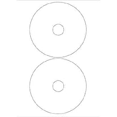 AC - 20 CD/DVD Labels-Etiketten High Glossy (hochgl�nzende Oberfl�che in Fotopapierqualit�t) f�r Laserdrucker;10 Blatt mit je 2 Labels/Etiketten;wei� ;Foto Glossy (gl�nzend) Qualit�t;selbstklebend;Innenring 17 mm;Au�enring : 117 mm;Absolut Blickdicht !