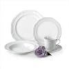 Mikasa Antique White 45-Piece Dinnerware Set, Service for 8