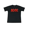 AC/DC - Red Logo - Kinder T-Shirt - Schwarz