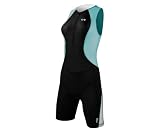 Women's Competition Trisuit - black / light blue, S