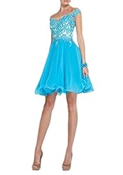 A-line Scoop Neck Short Lace Sleeveless Chiffon 2015 Homecoming Dress/Prom Dress/Party Dress 