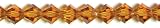 Crystazzi Crystal Beads 4mm Bicone 34/Pkg-Amber