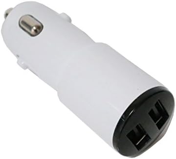 Car charger,Dual USB Ports 3.1A Portable USB Car Charger for iPhone 5 5S 5C 4 4S,iPad 4 3 2,iPad mini,iPad air Battery Power Supply for All Apple Device (White)