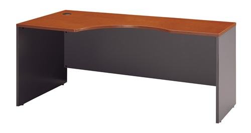 Bush Furniture Series C Left C-Module Wood Desk in Auburn Maple