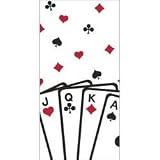 Card Suits Party Tablecloth Clubs Hearts Spades Diamonds Game Playing Fun Cover - Casino