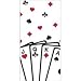 Card Suits Party Tablecloth Clubs Hearts Spades Diamonds Game Playing Fun Cover - Casino