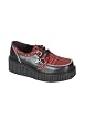 2 Inch Platform Creeper Women'S Size Shoe With Zipper Trim