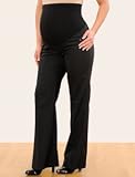 Motherhood Maternity: Secret Fit Belly(tm) Bi-stretch Suiting Tab Pocket Fit And Flare Maternity Pants