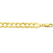 14K Yellow Gold Comfort Curb Chain Bracelet - 7.00mm - 8.5 inch