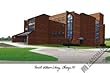 Northeastern Illinois University Lithograph 14x10 Unframed Lithograph