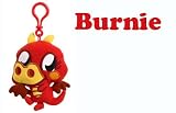 Moshi Monsters - Moshlings Plush Clips - BURNIE #78 (3 inch)