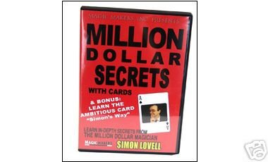 Million Dollar Card Secrets with the Million Dollar Magician Simon Lovell DVD - Magic Card Trick Instruction
