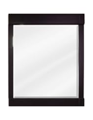 Mirror by Jeffrey Alexander 28" x 34" Espresso mirror with beveled glass C...