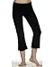 Bella Ladies Cotton Spandex Roll Down Capri Pant. 815 - Large - Black Bella Ladies Cotton Spandex Roll Down Capri Pant. 815 - Large - Black