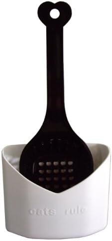 Cats Rule 2-in-1 Scoop and Holder, Black and White
