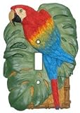 Parrot Tropical Palm Single Switch Plate Cover