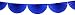 3-pack 7 Foot Tissue Paper Bunting Garland Party Decoration (Dark Blue)