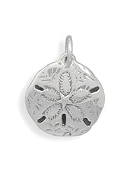 Sterling Silver Oxidized Sand Dollar Charm