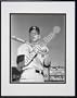 Mickey Mantle, New York Yankees "With Bat Looking Towards His Right" Double Matted 8" X 10" Photograph in Black Anodized Aluminum Frame