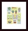 Art Poster Wood Framed Print - Garden/herb I - Artist: Lorraine Cook- Poster Size: 10 X 8