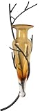 Amphora Vase on Twig Wall Sconce in Amber