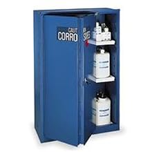 Eagle CRA-45 Acid/Corrosive Safety Cabinet, Sliding, 1 Door, Two Shelves, 43" Width x 65" Height x 18" Depth, 45 Gallon Capacity