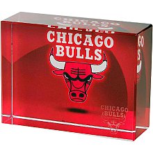 NBA Chicago Bulls Shadow Design Team Logo Desk Ornament/Paperweight