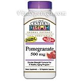 Pomegranate 500 mg 120 Vegetarian Capsules, 21st Century