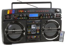 Old School Style High Performance Portable Music System with Ipod Slot