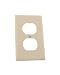 Leviton 88003 1-Gang Duplex Device Receptacle Wallplate, Standard Size, Thermoset, Device Mount, White