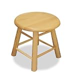 123 Series All Wood Drafting Stool, 18h Fixed Seat, Natural Oak Finish