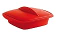 Orka A68910 Silicone Square Steam Cooker, Red