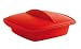 Orka A68910 Silicone Square Steam Cooker, Red