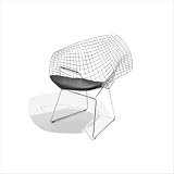 Knoll 421L- Bertoia Diamond Lounge Chair with Cushion