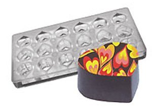 Fat daddio s pcmm-05 18-piece heart shape chocolate and…