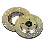 EBC (GD7028 DAKOTA) Front Sport Slotted and Dimpled Brake Rotors - 4WD 2.5, 3.9, 4.7, 5.2, 5.9