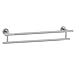 Gatco 4204 Latitude 5/8-Inch Diameter Double Towel Bar, 24-Inch, Satin Nickel and Chrome