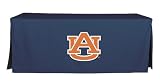 TEAM Tablevogue Auburn University 6-Foot Fitted Folding Table Cover, Navy w/Logo