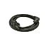 Interpower 86610720 North American Hospital Grade Cord Set, NEMA 5-15 Plug Type, Angled IEC 60320 C13 Connector Type, Black, 10A Amperage, 125VAC Voltage, 3m Length