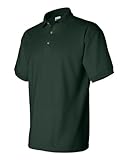 Ultra Cotton Pique Sport Shirt, Color: Forest Green, Size: X-Large