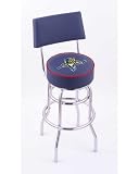 Florida Panthers Double-Ring Swivel Bar Stool w/ Back