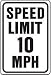 Hy-ko Products 10 Mph Speed Limit Hwy Sign