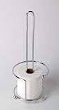CHROME TOILET PAPER ROLL HOLDER RESERVE