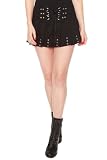 Royal Bones Pleated Grommet Skirt