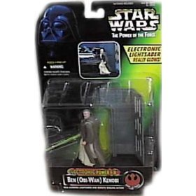 Star Wars Power of the Force Electronic Power F/X Ben Kenobi Action Figure