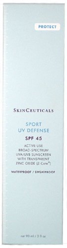 Skinceuticals Sport UV Defense Active Use Broad-spectrum UVA UVB Sunscreen SPF 45 - 3-Ounce Tube